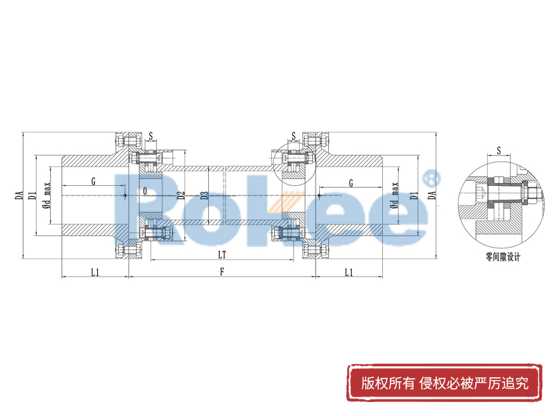 RLAT超长轴距膜片联轴器